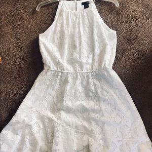 White Floral Lace Dress